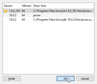MultiMC Profile Java atması yapma