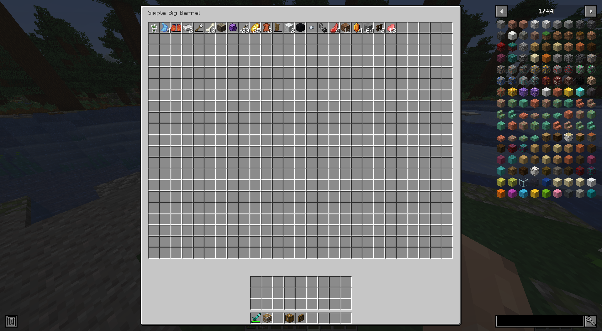 Big Storage Barrel Chest Minecraft Mods